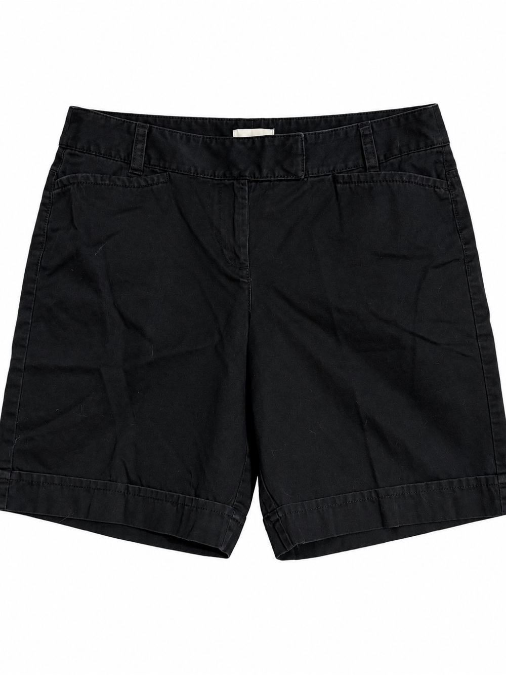 LOFT Black Classic Bermuda Shorts